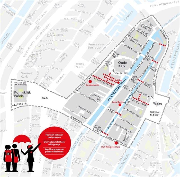 mapa de Amsterdão combater o bom