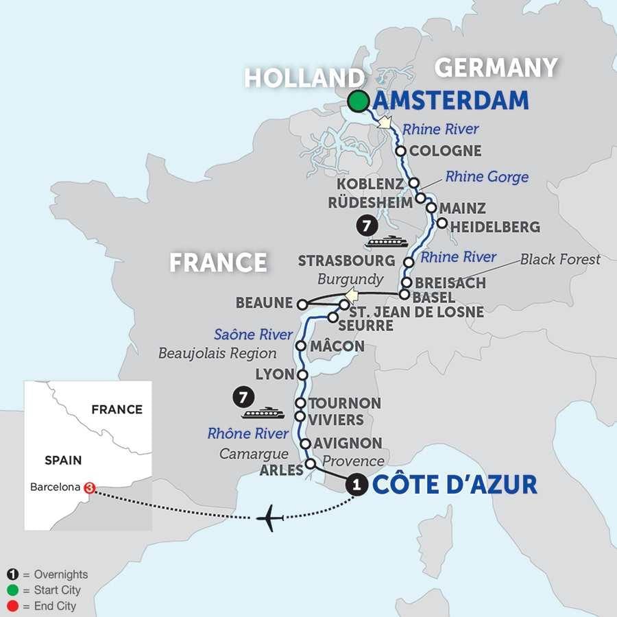 mapa de Amsterdão renânia do canal