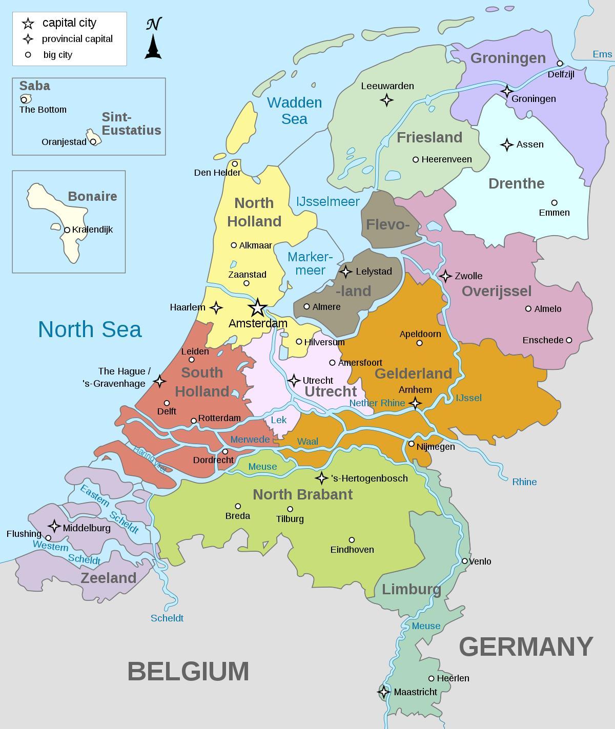 mapa de Amsterdão