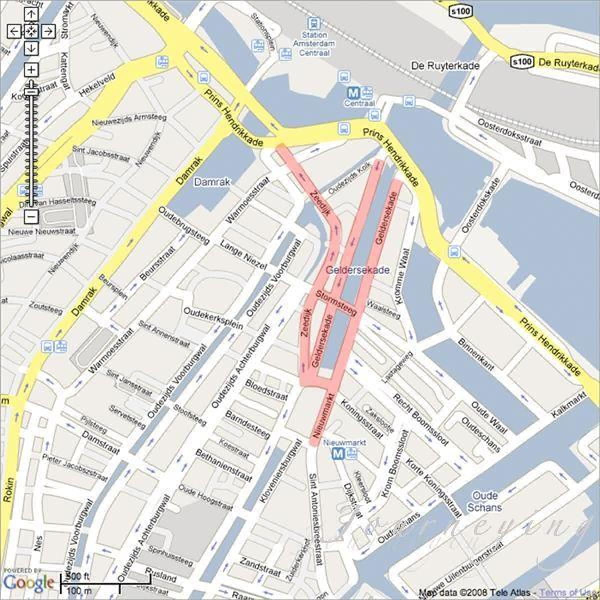 mapa de chinatown, em Amesterdão