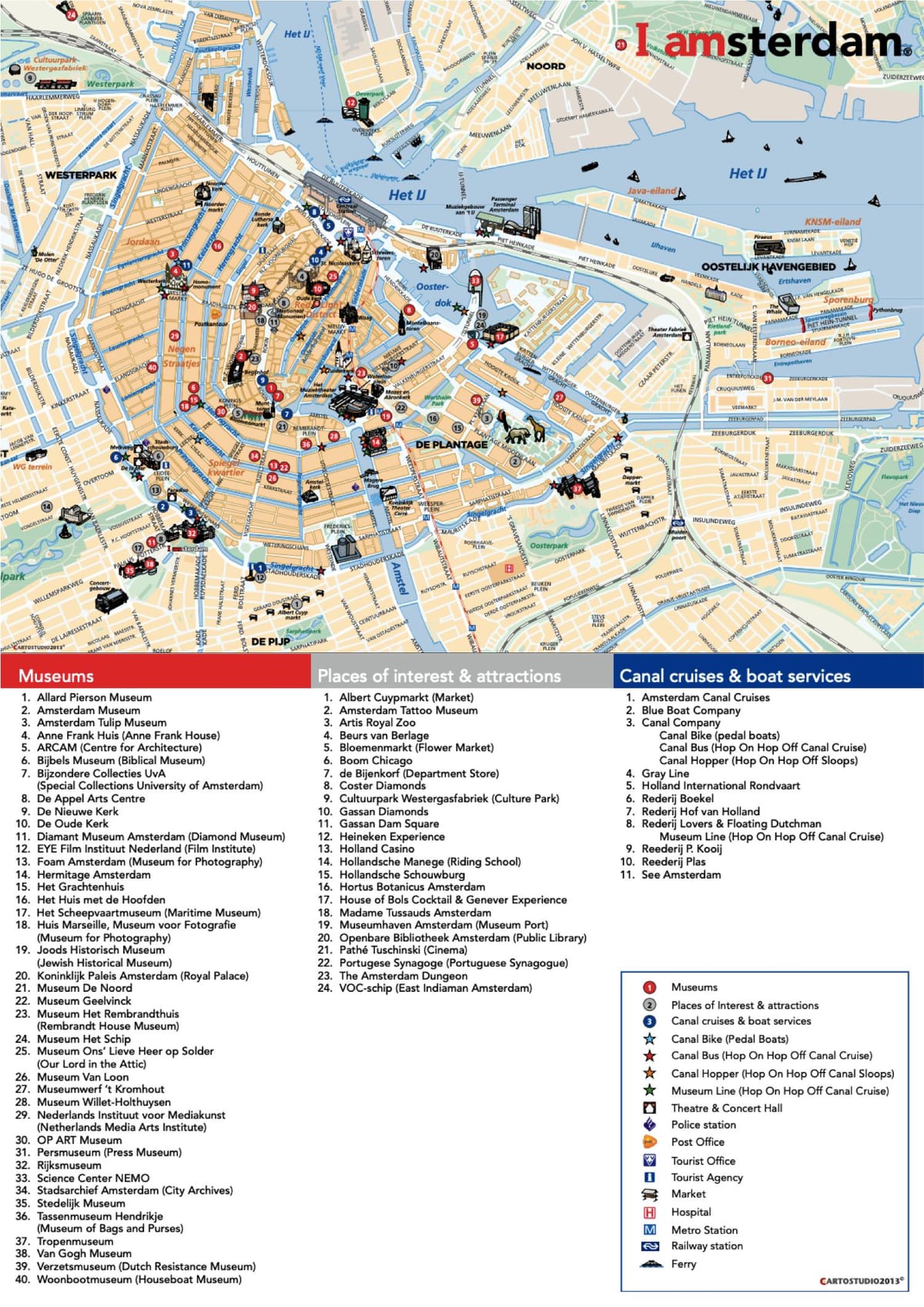 Museus de amesterdão mapa