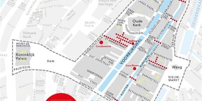 Mapa de Amsterdão combater o bom