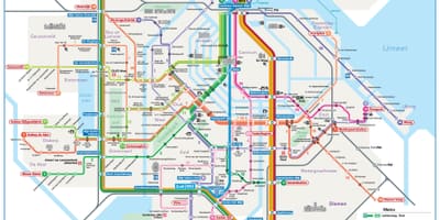 Amesterdão light rail mapa