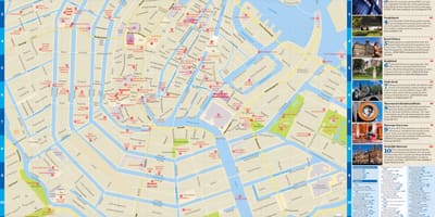 Passeios de Amesterdão mapa