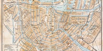 Amsterdam old town mapa