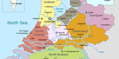 Mapa de Amsterdão