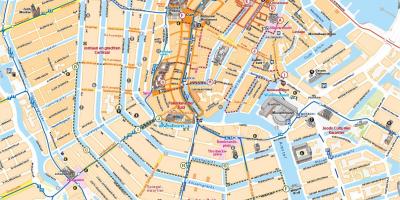 Mapa de Amsterdam centrum