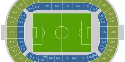 Mapa da Amsterdam arena, sede
