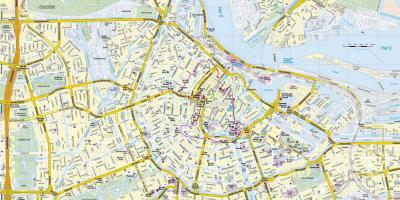 Cidade de Amesterdão mapa