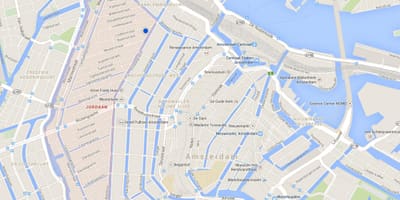 Mapa de jordaan, em Amesterdão