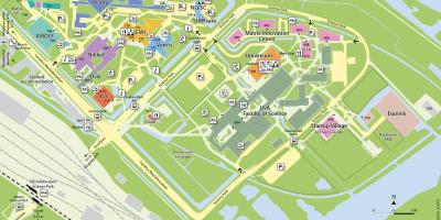 Mapa do parque de ciência Amesterdão